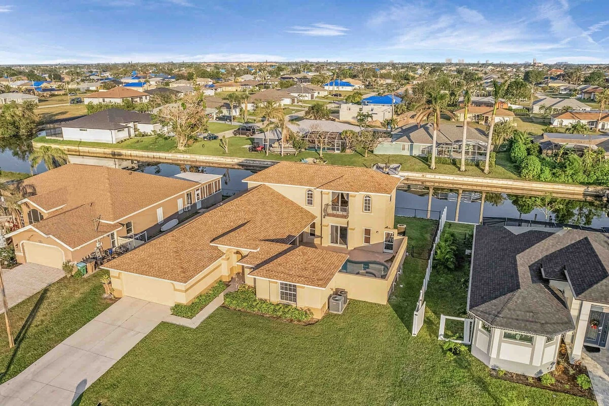 Aerial view of the Jungle House!