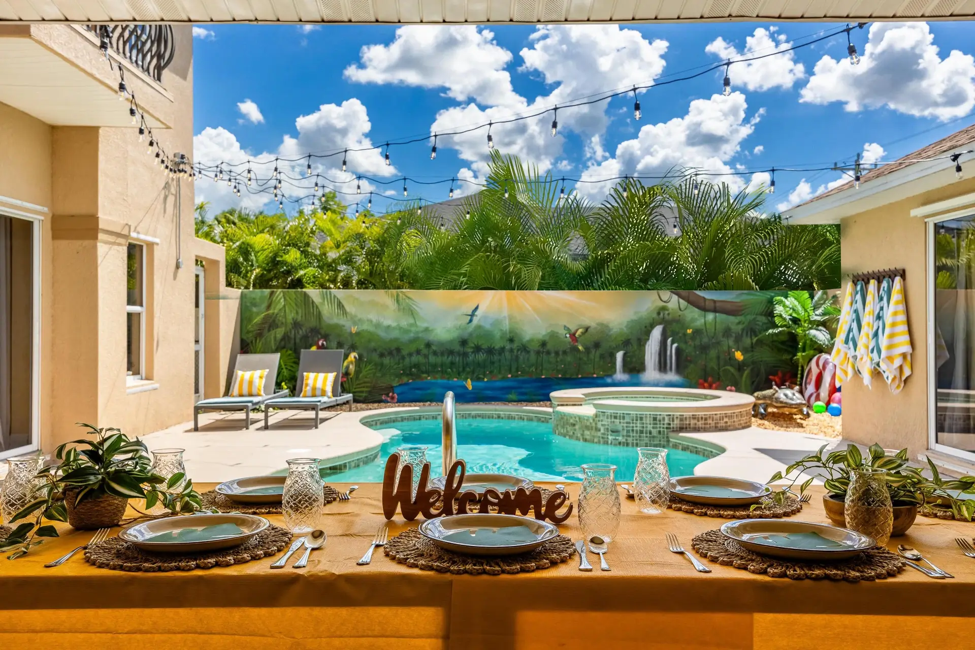 Step onto the terrace for morning coffee or evening cocktails, overlooking the stunning tropical scenery.